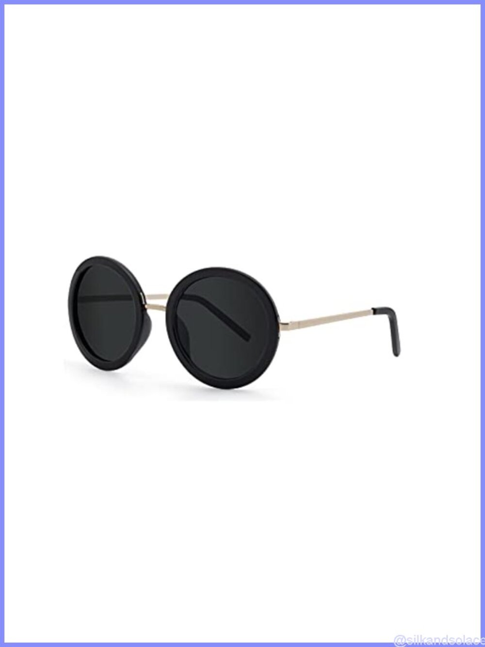 Polarized Retro Round Oversized Sunglasses UV400 Protection TAC Lens